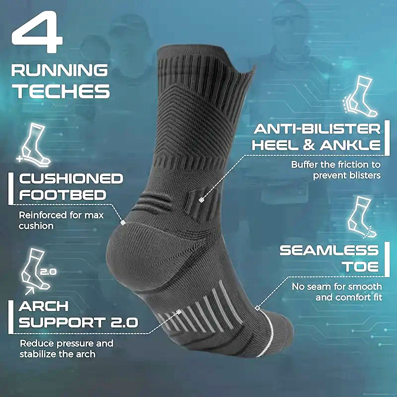 1/5 пар мужских спортивных нос – обзор и цена Anti Blister Sock